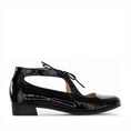 Load image into Gallery viewer, LESANSA BOSS BLACK PATENT - Women Sandals - Collective Shoes