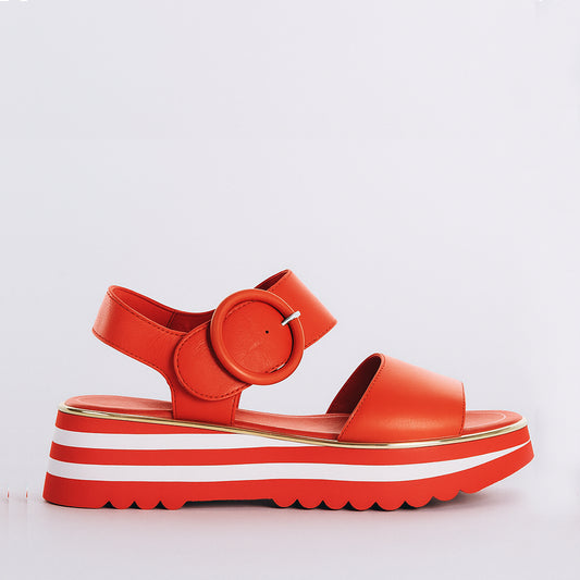 DJANGO & JULIETTE HARLOWS RED - Women Sandals - Collective Shoes