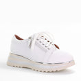 Load image into Gallery viewer, ALFIE & EVIE HOSTING WHITE SILVER STRIPE - Women sneakers - Collective Shoes