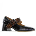 Load image into Gallery viewer, BRESLEY PAGODA BLACK PAT - Women Sandals - Collective Shoes