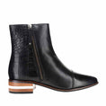 Load image into Gallery viewer, LESANSA MERA BLACK CROC - Women Boots - Collective Shoes