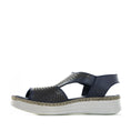 Load image into Gallery viewer, CABELLO REMY NAVY - Women Sandals - Collective Shoes