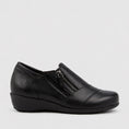 Load image into Gallery viewer, ZIERA SAGE BLACK - Women Slip-ons - Collective Shoes