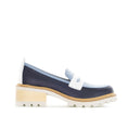 Load image into Gallery viewer, BRESLEY DELMIRA NAVY COMBO - Women Loafers - Collective Shoes