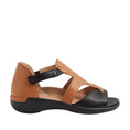 Load image into Gallery viewer, ZIERA BACE BLACK DARK TAN - Women Sandals - Collective Shoes