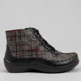 Load image into Gallery viewer, ZIERA ALEXIA BLACK-RED CHK - Women Boots - Collective Shoes