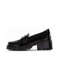 Load image into Gallery viewer, LESANSA ZOEY BLACK PATENT - Women Loafers - Collective Shoes