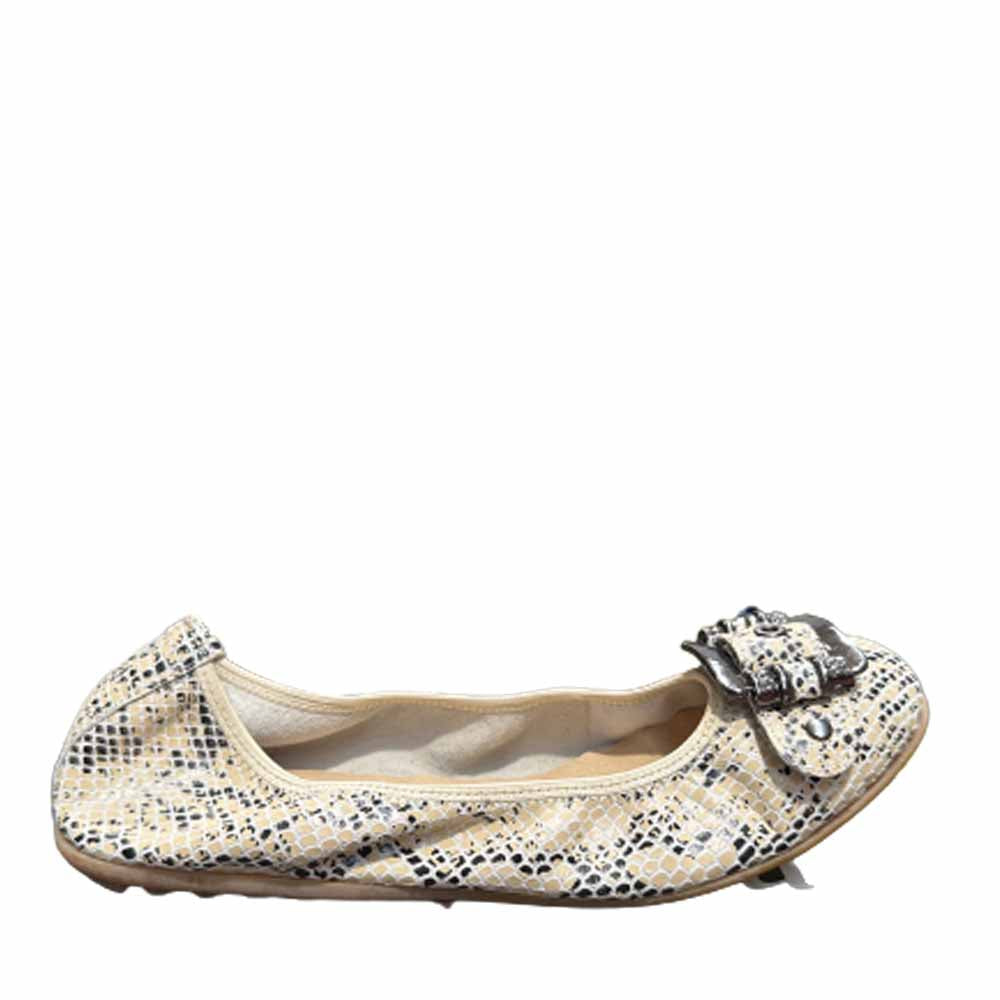 BELLE BEIGE SNAKE - Women  - Collective Shoes 