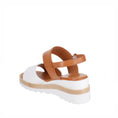 Load image into Gallery viewer, LESANSA TESS WHITE TAN - Women Sandals - Collective Shoes