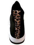 Load image into Gallery viewer, Betty Black/Leopard Ribbon - Collective Shoes