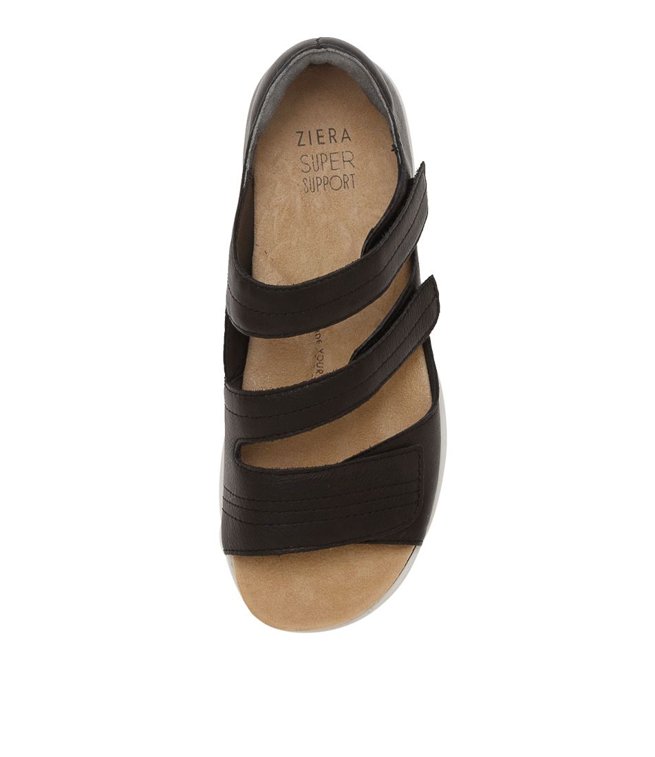 ZIERA BARDOT BLACK WHITE SOLE - Women Sandals - Collective Shoes