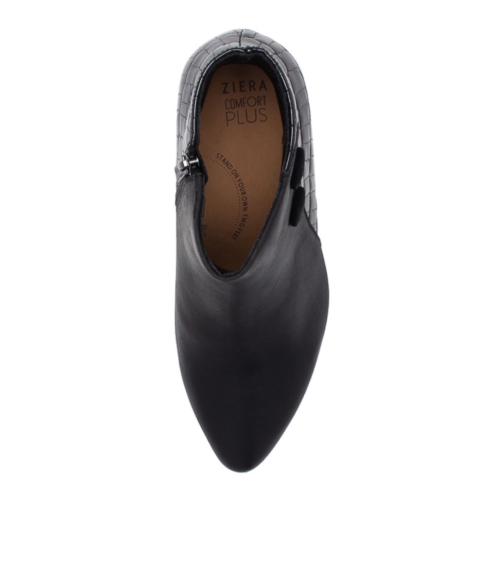 ZIERA VEYDA BLACK MIX - Women Boots - Collective Shoes