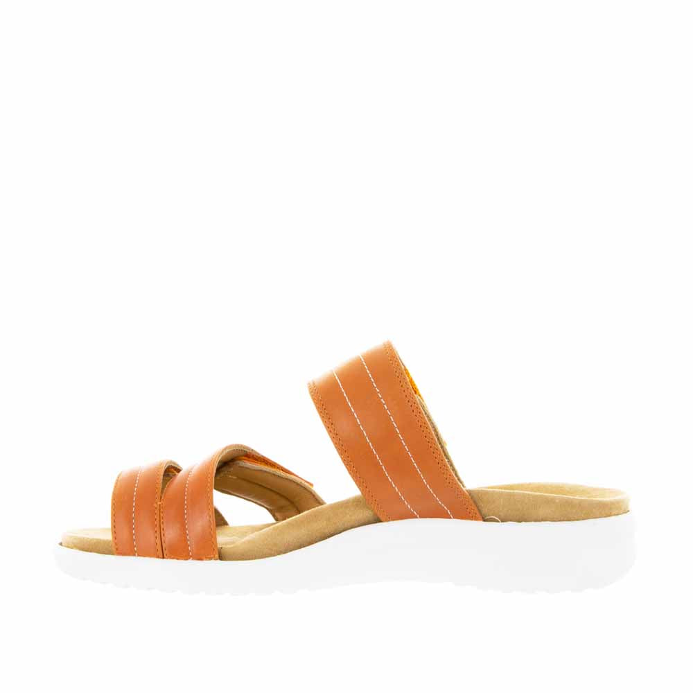 ZIERA BARBRA NEW ORANGE WHITE SOLE - Women Slip On - Collective Shoes