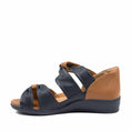 Load image into Gallery viewer, ZIERA DOXIE W NAVY TAN - Ziera Women Sandals - Collective Shoes
