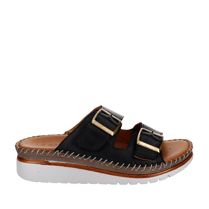 LE SANSA FREYA BLACK - Women Slip On - Collective Shoes 
