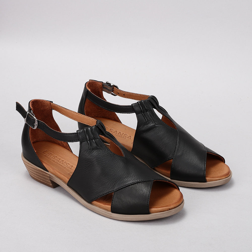LE SANSA DIGBY BLACK BLACK - Women Sandals - Collective Shoes 