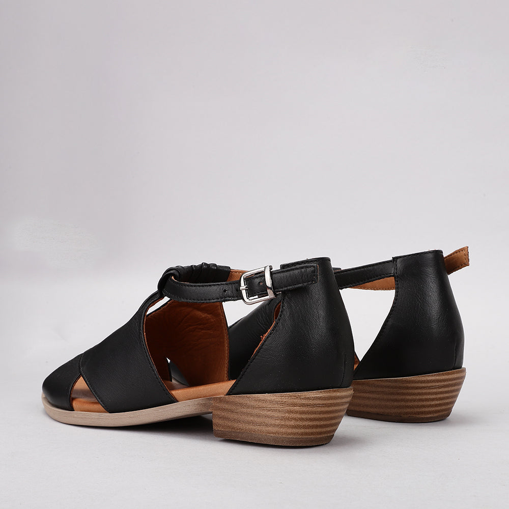 LE SANSA DIGBY BLACK BLACK - Women Sandals - Collective Shoes 