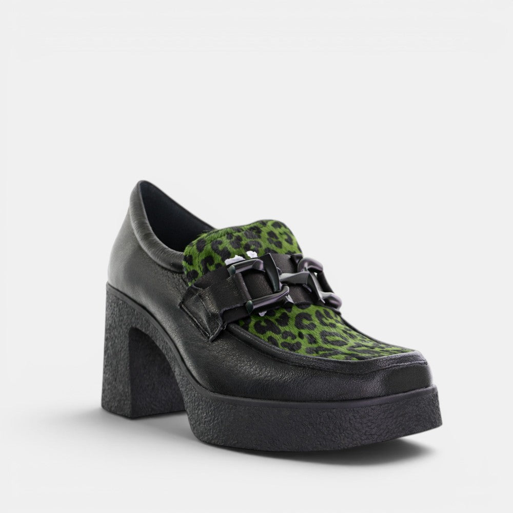 TAMARA LONDON BELLA BLACK/FOREST LEOP
