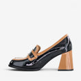 Load image into Gallery viewer, TAMARA LONDON BERGEN BLACK TAN PAT
