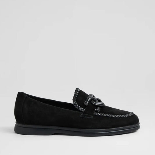 DJANGO & JULIETTE LINXEA BLACK SUEDE