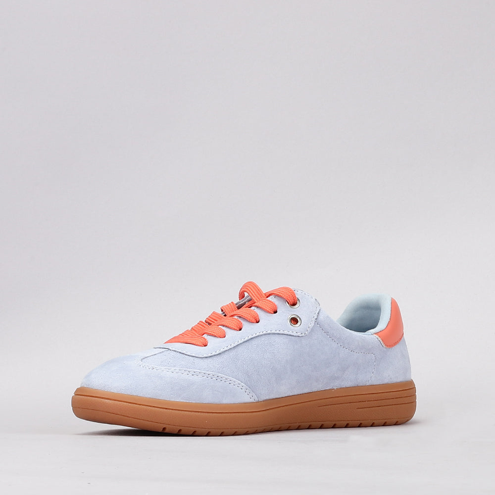 LE SANSA JUNO PALE BLUE / ORANGE - Women Sneakers - Collective Shoes 