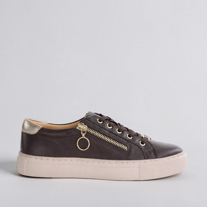 ZIERA PAMELA CHOC CHAMPAGNE - Women sneakers - Collective Shoes 