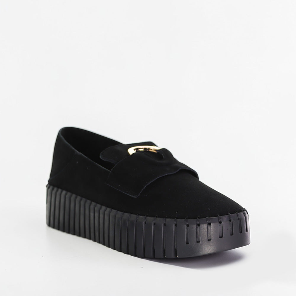 DJANGO & JULIETTE BURBANKS BLACK SUEDE - Women Loafers - Collective Shoes 