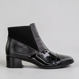 BRESLEY AWARD BLACK MIX - Women Boots - Collective Shoes 