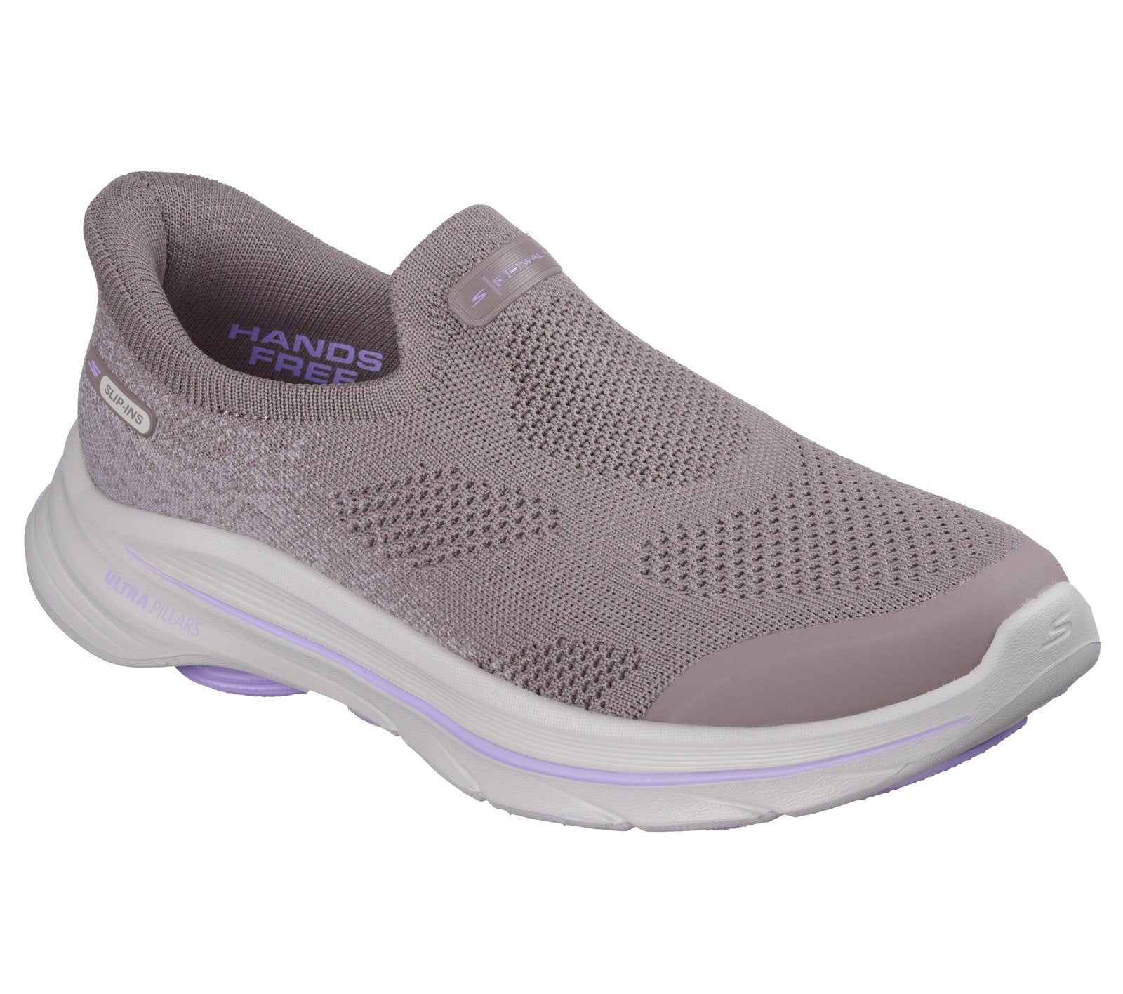 SKECHERS GO WALK 8 TAUPE LAVENDER
