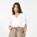 Load image into Gallery viewer, DRAMA THE LABEL ANGEL BLOUSE WHITE
