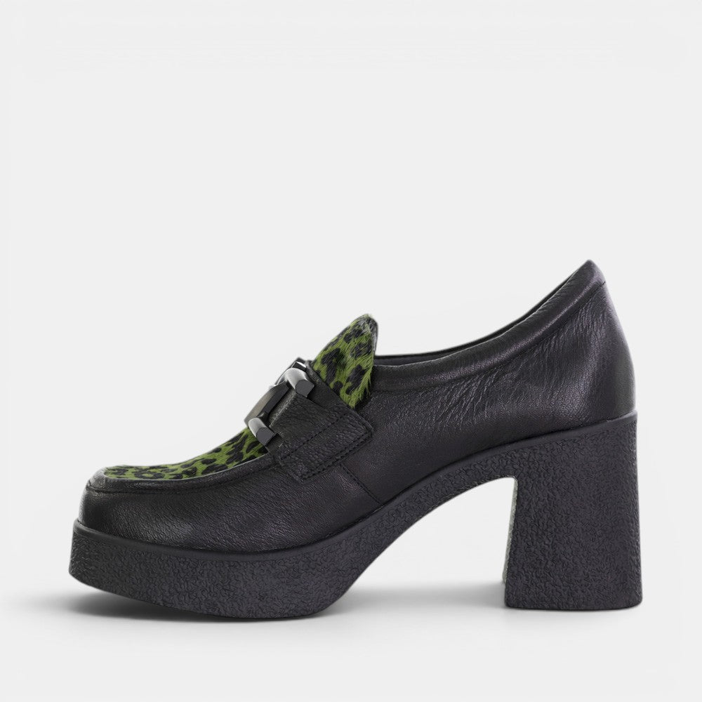 TAMARA LONDON BELLA BLACK/FOREST LEOP