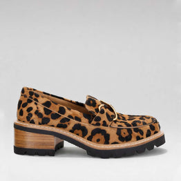 BRESLEY DYLAN TAN LEOPARD - Women Loafers - Collective Shoes 