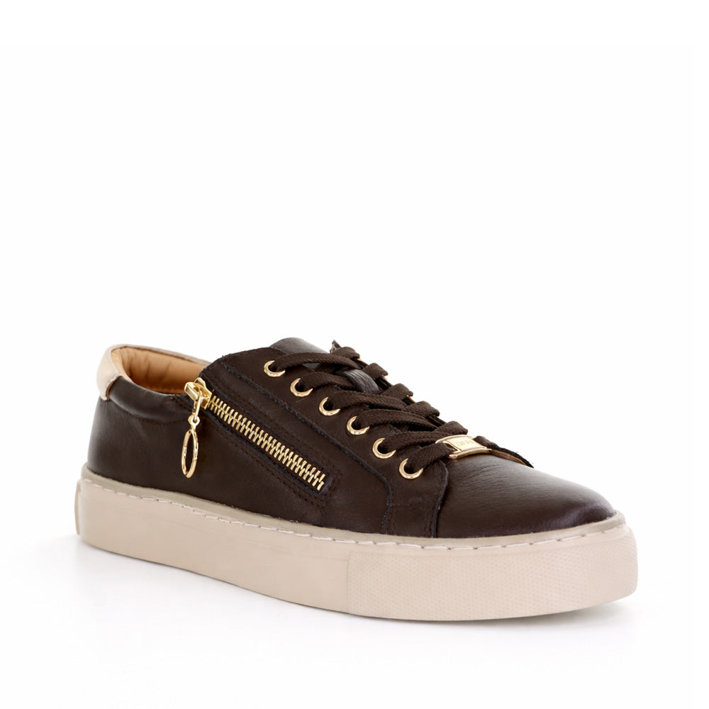 ZIERA PAMELA CHOC CHAMPAGNE - Women sneakers - Collective Shoes 