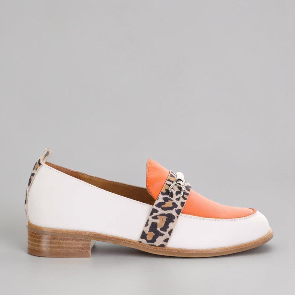 BRESLEY ALLIE BONE MULTI - Women Loafers - Collective Shoes 