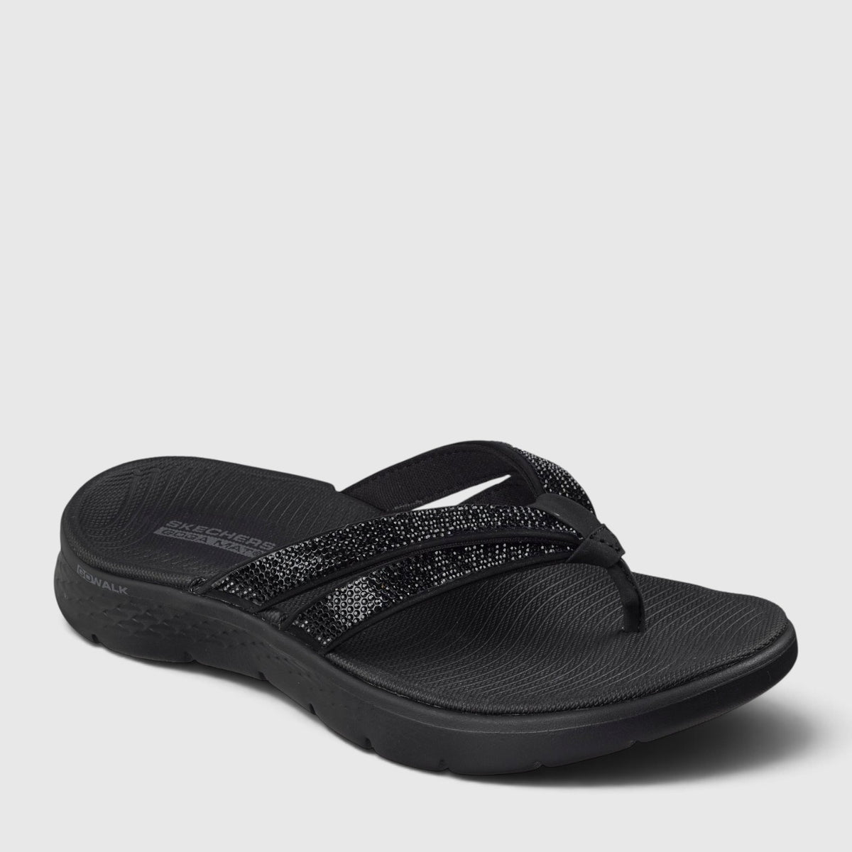 SKECHERS GO WALK FLEX SANDAL LINDSEY BLACK
