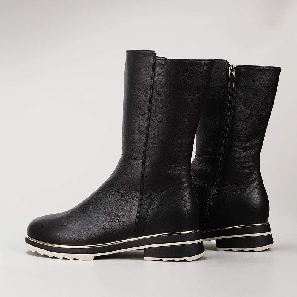 LE SANSA BUFFY BLACK - Women Boots - Collective Shoes 