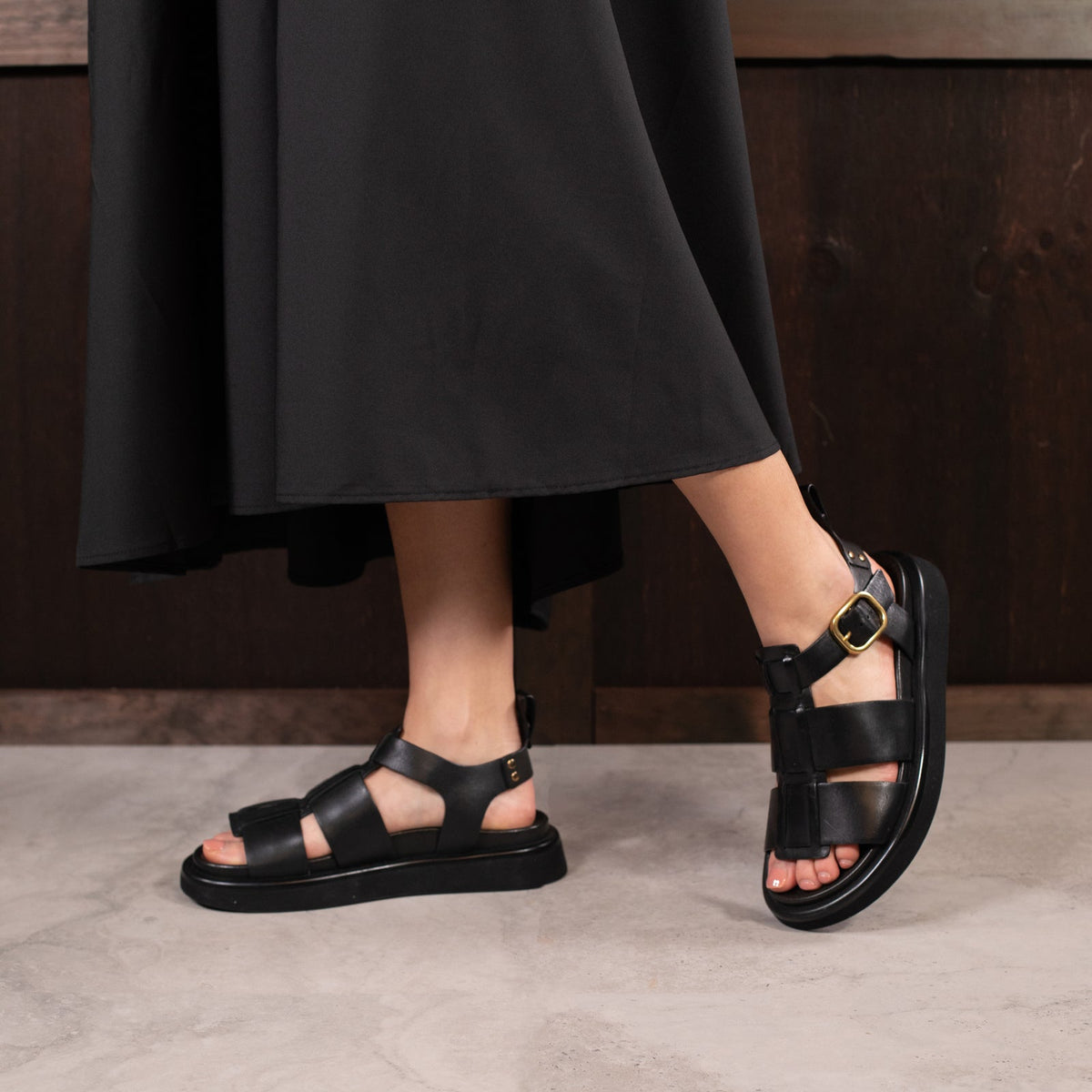 EOS SLAYER BLACK - Women Sandals - Collective Shoes 