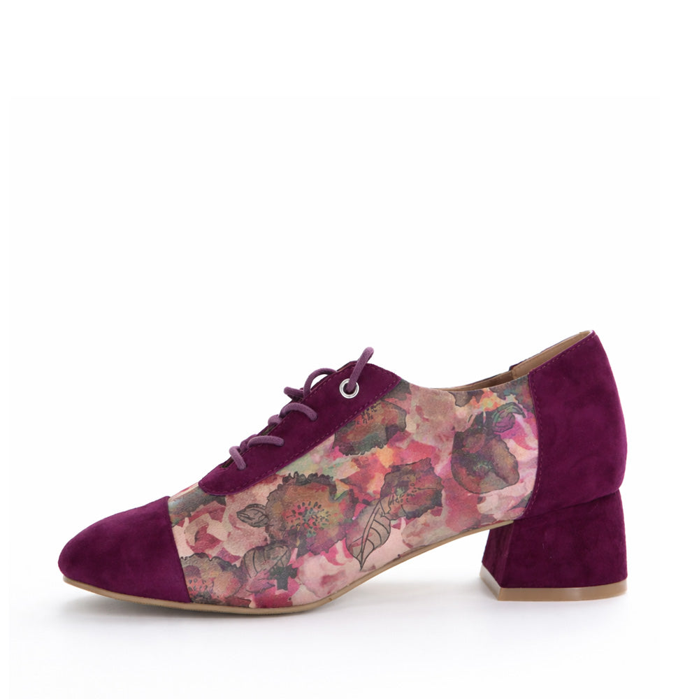 ZIERA ZINKY BURGUNDY - Women Oxford / Brogue Shoes - Collective Shoes 