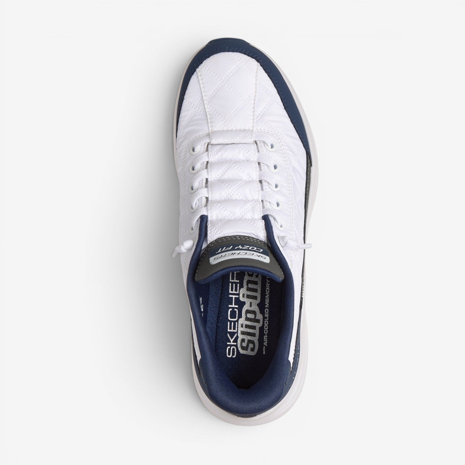SKECHERS VAPOR FORM WHITE NAVY