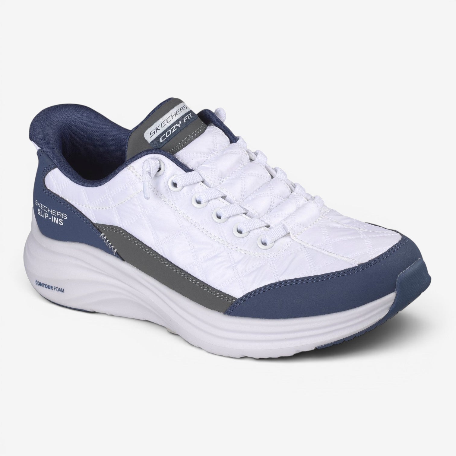 SKECHERS VAPOR FORM WHITE NAVY