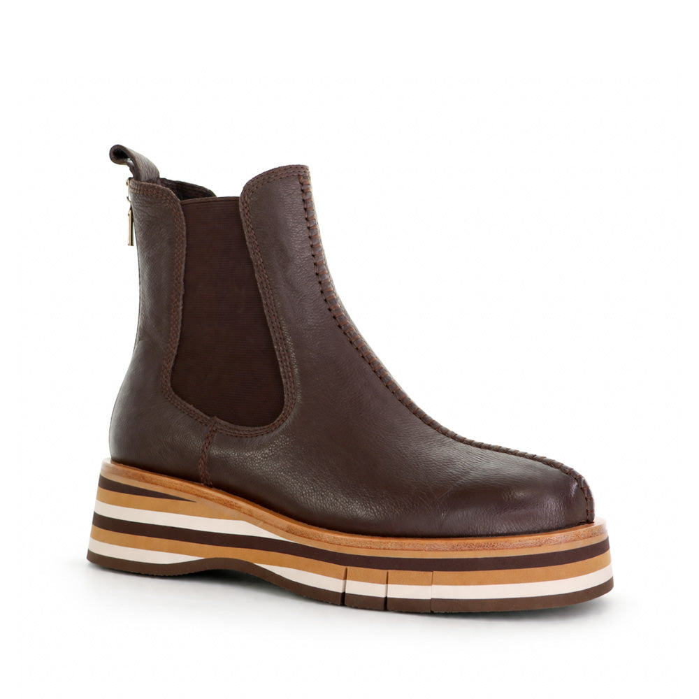 DJANGO & JULIETTE GELLIE CHOC - Women Boots - Collective Shoes 