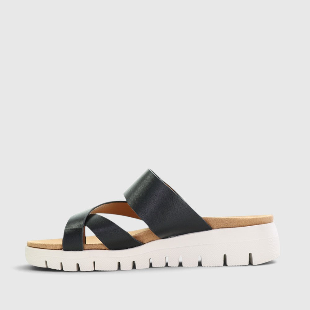 CC RESORTS DOMINO BLACK - Women Slides - Collective Shoes 