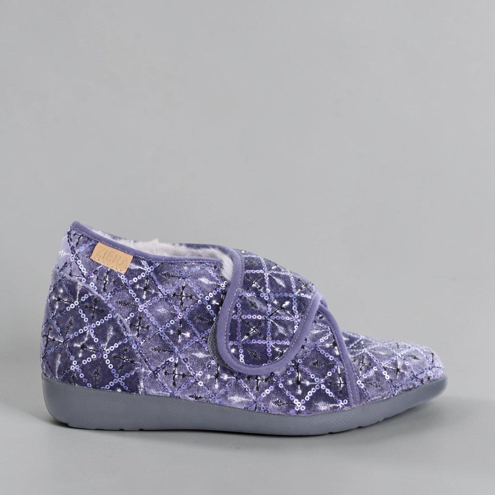 ZIERA FOFFIE GREY DIAMOND - Women slippers - Collective Shoes 