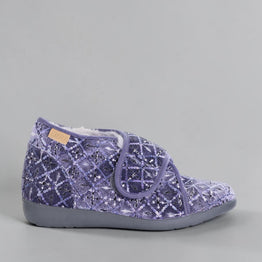 ZIERA FOFFIE GREY DIAMOND - Women slippers - Collective Shoes 