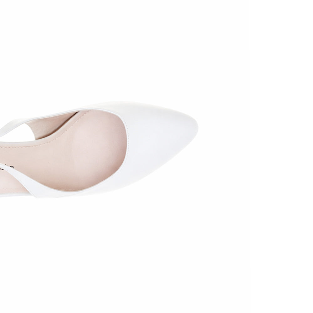 DJANGO & JULIETTE DOMINA WHITE - Women Heels - Collective Shoes 