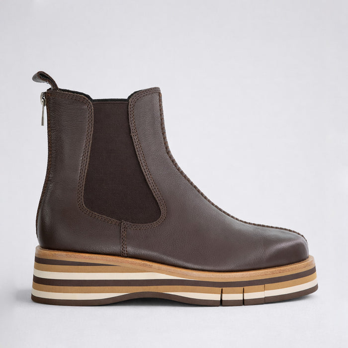 DJANGO & JULIETTE GELLIE CHOC - Women Boots - Collective Shoes 