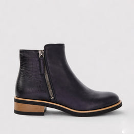 BRESLEY DUNGEON INKY CROC - Women Boots - Collective Shoes 