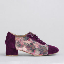 ZIERA ZINKY BURGUNDY - Women Oxford / Brogue Shoes - Collective Shoes 