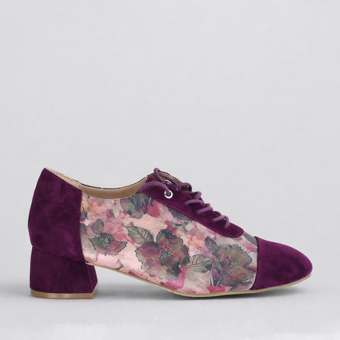 ZIERA ZINKY BURGUNDY - Women Oxford / Brogue Shoes - Collective Shoes 