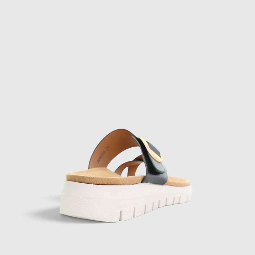 CC RESORTS DOMINO BLACK - Women Slides - Collective Shoes 